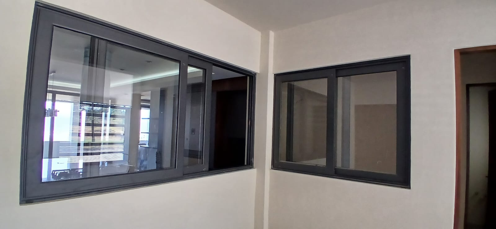 Ventanas Corredizas de Aluminio Negro con Cristal Tintex - Uldalum León Gto